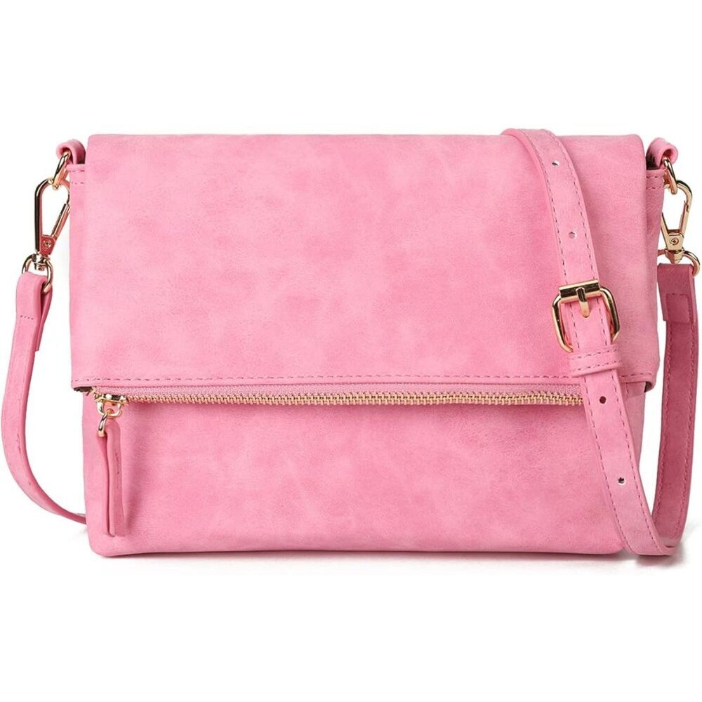 Women Hotpink Imported PU Leather Fashion Cross Body Purse Shoulder Bag